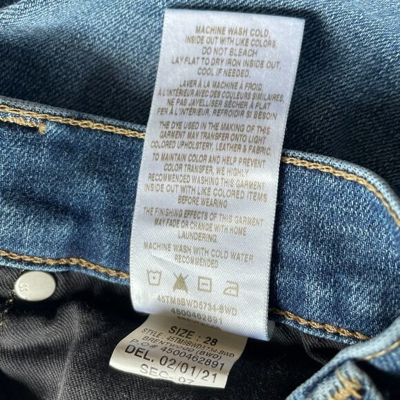 Joe’s High Rise Distressed Crop Denim Jeans in size 28 - Picture 8 of 12